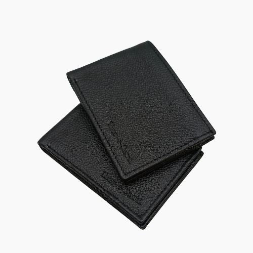 Black Leather Card Holder Wallet Set – Premium Umer e Saani Collection